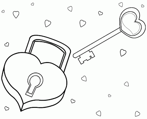 Kolorowanka kłódka na dzień chłopaka